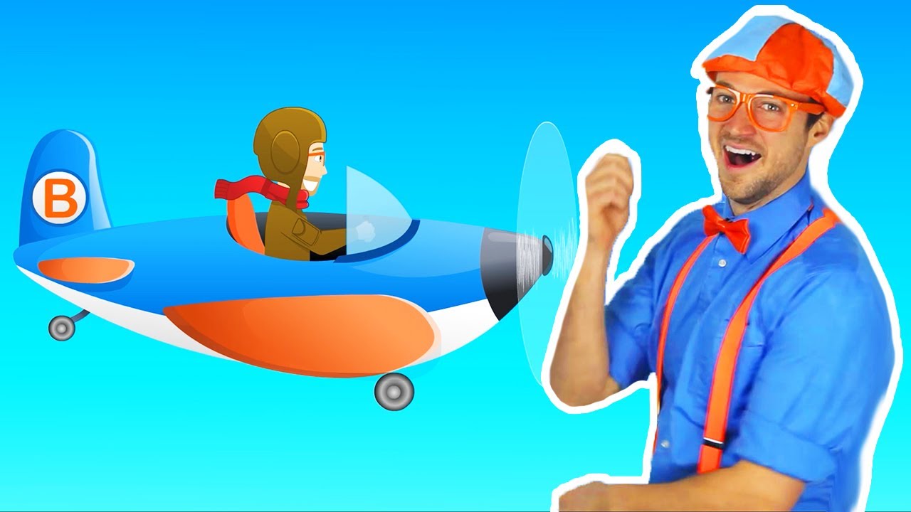 Airplane Song and More Vehicle Songs! | Blippi | Learning Videos For