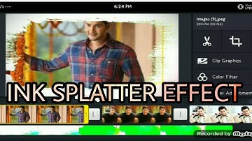 #inksplatter #naturelax #telugu  How to create a lnk splatter effect in kinemaster Telugu Nature lax
