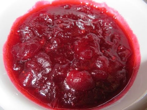 Ocean Spray's WHOLE BERRY CRANBERRY SAUCE - How to make FRESH CRANBERRY SAUCE Recipe