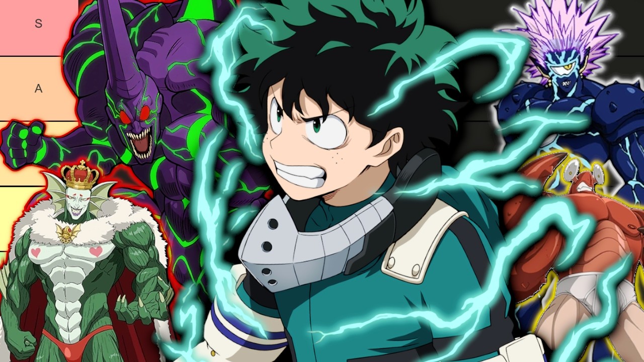 Ranking ONE PUNCH MAN Villains Against DEKU from My Hero Academia