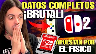 FILTRADO NOMBRE en clave de NINTENDO SWITCH 2 y DATOS SORPRENDENTES 👉 ¡APUESTA por FORMATO FÍSICO!