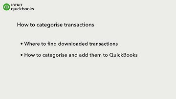 How to categorise transactions in QuickBooks Online