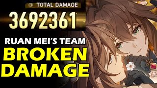 3.69M DMG 1 Turn KO Boss Ultimate Spam Build  Ruan Mei Gold & Gears Difficulty 5 (Honkai Star Rail)