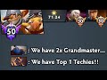 They got 2x Grand master LVL30 but We got Top 1 Techies in the house🔥 (70Mins EPIC GAME)