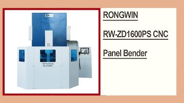 RONGWIN guides you hot sale RW-ZD 1600PS All servo CNC Panel Bender bending workpiece