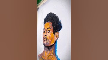 #oilpastel #acrylicmarker #portrait #drawing #tutorial #process #art #reels