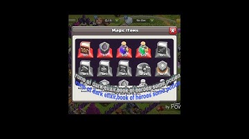 gems after selling books of heroes,rune of dark elixir,training potion and more