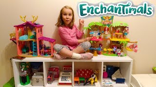 Влог как живут #игрушки #Энчантималс у Кати в комнате. Покупаем новые полки для кукол #Enchantimals.
