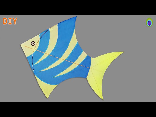 How to Make Fish Kite & Tie thread full detail do it at home