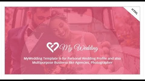 MyWedding - Responsive Wedding One Page Template | Themeforest Templates