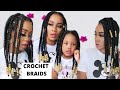 How To: DIY BOX BRAIDS CROCHET METHOD/ RUBBER BAND METHOD.... MOMMY & ME /Tupo1
