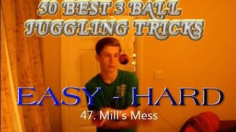 50 BEST 3 BALL JUGGLING TRICKS (easy to hard)