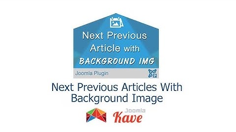 Next Previous Article with Background Image