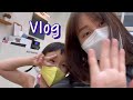 Vlog. 휴일날뭐하니 (머리탈색, 마사지, 운동)