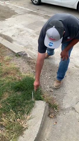 Impressive Curb Repair via TikToker GarciaConcreteLLC #shorts