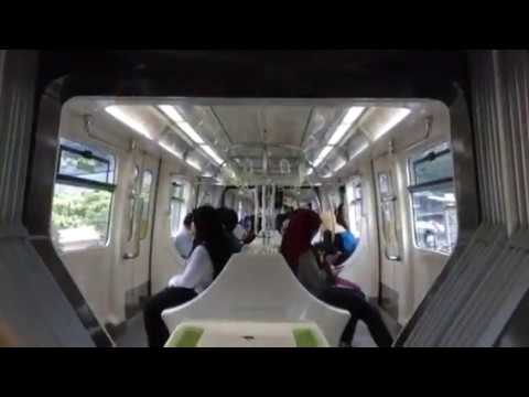 rapidKL Monorail (four car) journey from Medan Tuanku ...