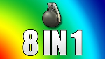 MW3 - First Ever 8 In 1 Frag Grenade!