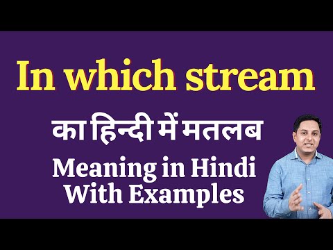 Stream meaning in Hindi  Stream का हिंदी में अर्थ