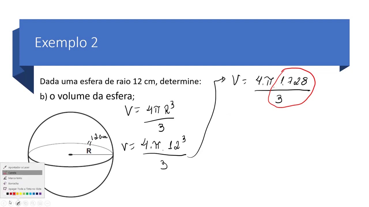Esfera   Exercícios