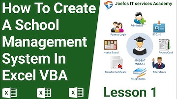 How To Create A School Management System in Microsoft Excel | Step-by-Step Tutorials Lesson 1