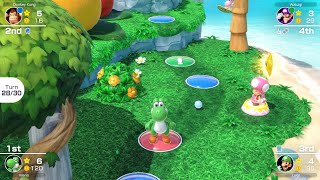Mario Party Superstars #492 Yoshi's Tropical Island Yoshi vs Luigi vs Donkey Kong vs Waluigi