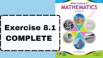 Exercise 8.1 | National Book Foundation | Grade 9 | Model Textbook Of Mathematics| Mathematisry