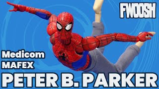MAFEX Spider-Man Into the Spider-Verse Peter B Parker Action Figure Review
