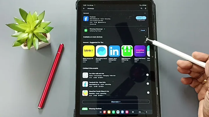 SAMSUNG Galaxy Tab | How to Install and Open WhatsApp App | Samsung Android Tablet Guide