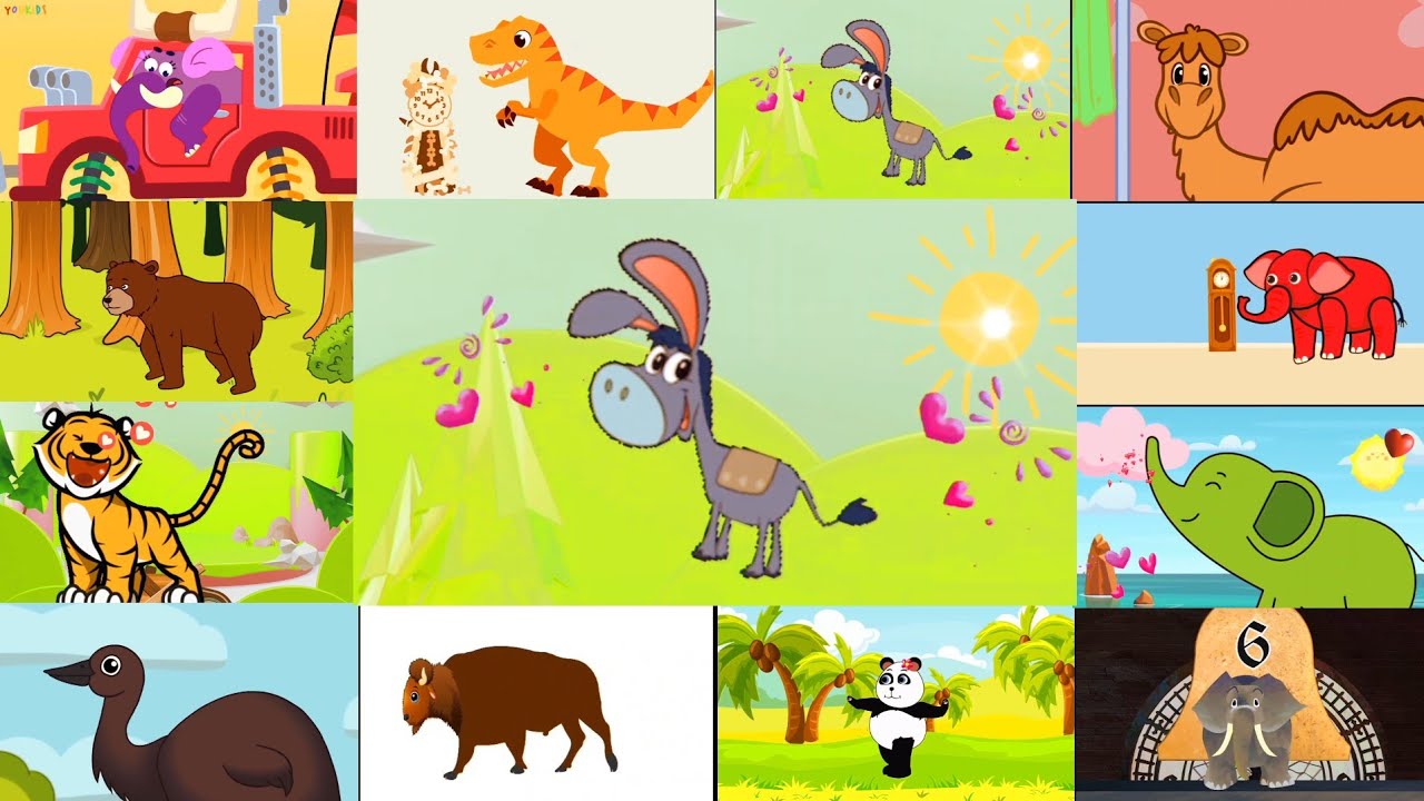 HICKORY DICKORY DOCK💥12 ANIMALS IN SKETCH 2.0+ COLLECTIVE effects 🎨😱🥰⚡