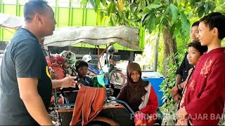 PERJUANGAN DEMI NGANTAR ANAK KEPONDOK 5 ANAK DAN ISTRINYA NAIK BECAK DARI SURABAYA KE TUBAN