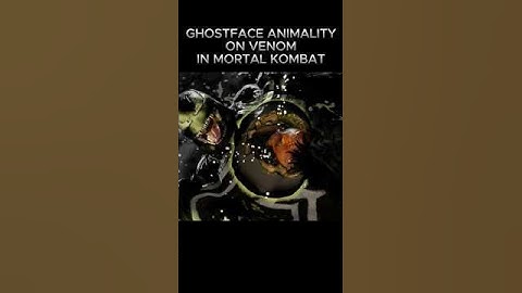 Ghostface Animality on Venom in Mortal Kombat 💀 #shorts #mk1 #venom #ghostface