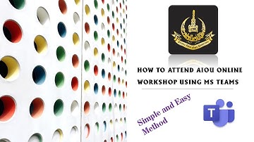 How to join aiou online workshop using teams| How to join ms teams aiou workshop| ms teams aiou|