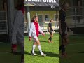 Ajax Vrouwen prepping before their game vs. Sturm Graz! ⚽️
