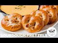 Making soft sourdough pretzels  so easy to make