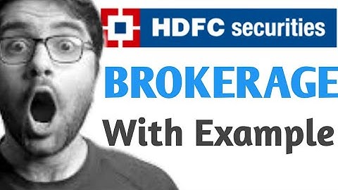 Hdfc Securities Brokerage Charges With Example | Hdfc Depository Charges | calculate Yourself