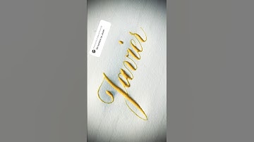 Copperplate calligraphy, tutorial: how I write your name #javier