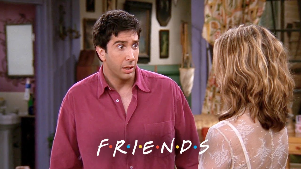 Ross Lies to Mona About Living with Rachel | Friends