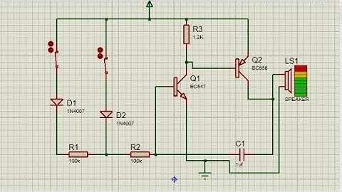 Security alarm system Project || Security  alarm circuit simulation in proteus || Proteus Tutorial