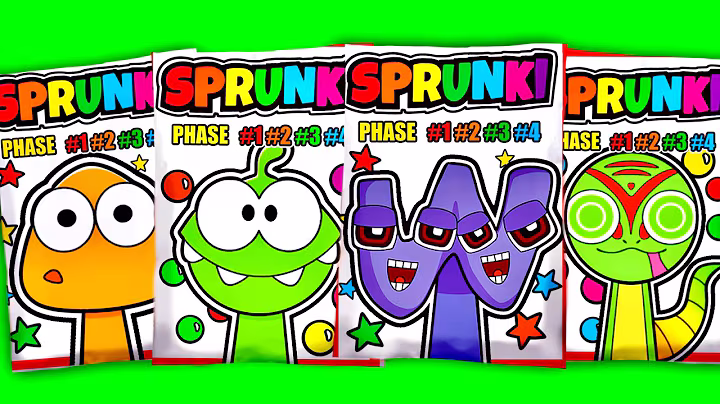🌈SPRUNKI Blind Bag OC POU, OM Nom, W, Gekkie ASMR Phase 1vs2vs3vs4, Squishy
