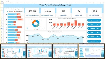 Vendor Payment Dashboard in Google Sheets
