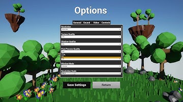 Unreal Engine 4 - UMG Options Menu