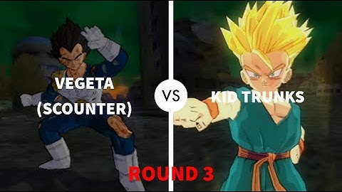 Vegeta (Scouter) VS Kid Trunks | Round 3 | Budokai Tenkaichi 4 | Very Hard CPU VS CPU