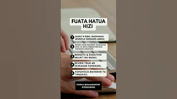Sponsored Ads Hatua Kwa Hatua Jinsi Ya Kutengeneza Matangazo Ya Kulipia Facebook Na Instagram 