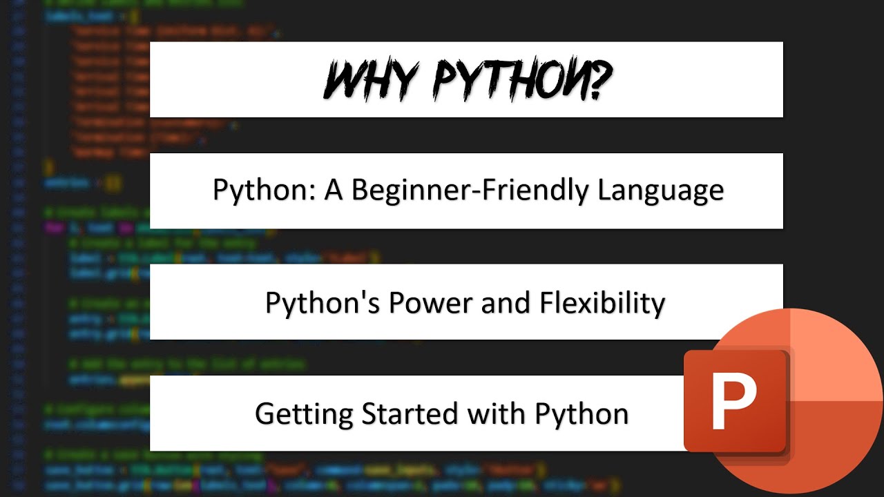How to Create Power Point Presentation Template tutorial about python ...