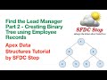 Find the Lead Manager Part 2 - Creating a Binary Tree of Employee Ids | Apex Data Structure Tutorial