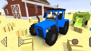 How to clean the hay baler to make the perfect hay bales - Blocky Farming and Racing Simulator