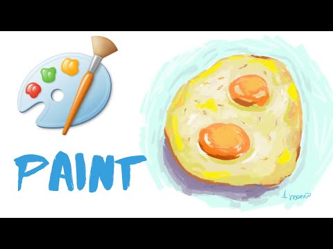 Видео: Как рисовать в PAINT в 2020? Яишенка в пэинте #1