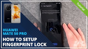 HUAWEI Mate 50 Pro - How to set up Fingerprint • 📱 • 👆🏼 • 🔐 • Tutorial