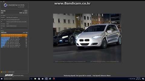 INTEL XEON E5-2687Wv4 2cpu CINEBENCH R15 OPENGL_SPEED