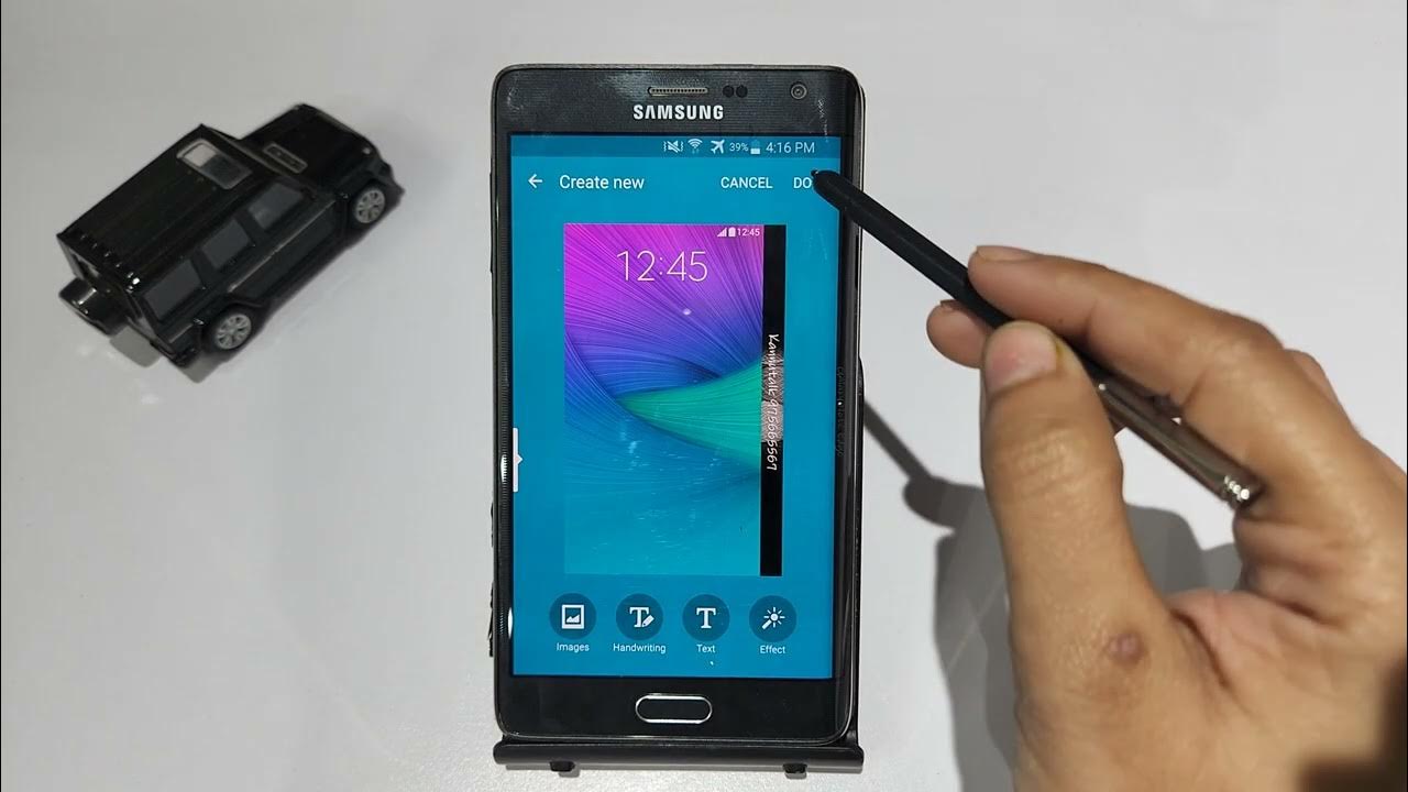 How to set owner info in edge screen in samsung galaxy note samsung